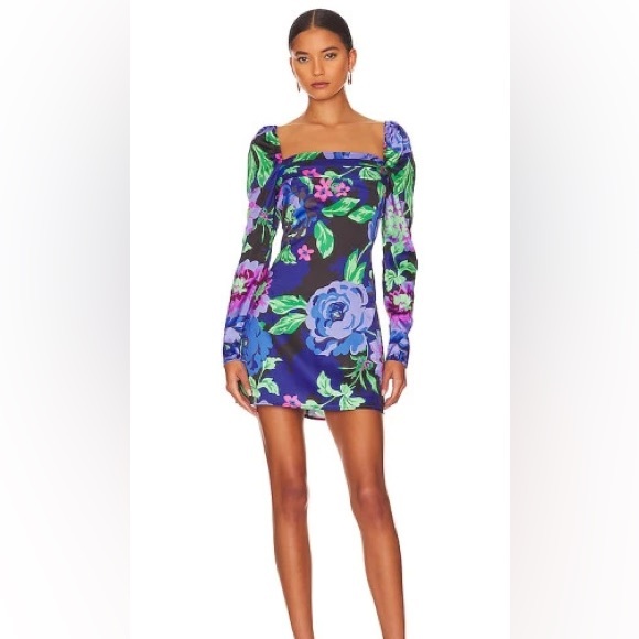 AFRM Darlin dress in midnight bouquet - Picture 1 of 6